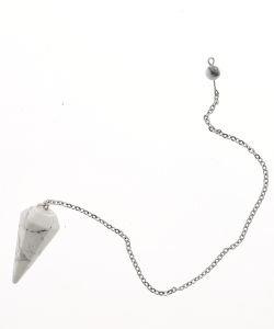 Pendule conique Howlite 3.5cm